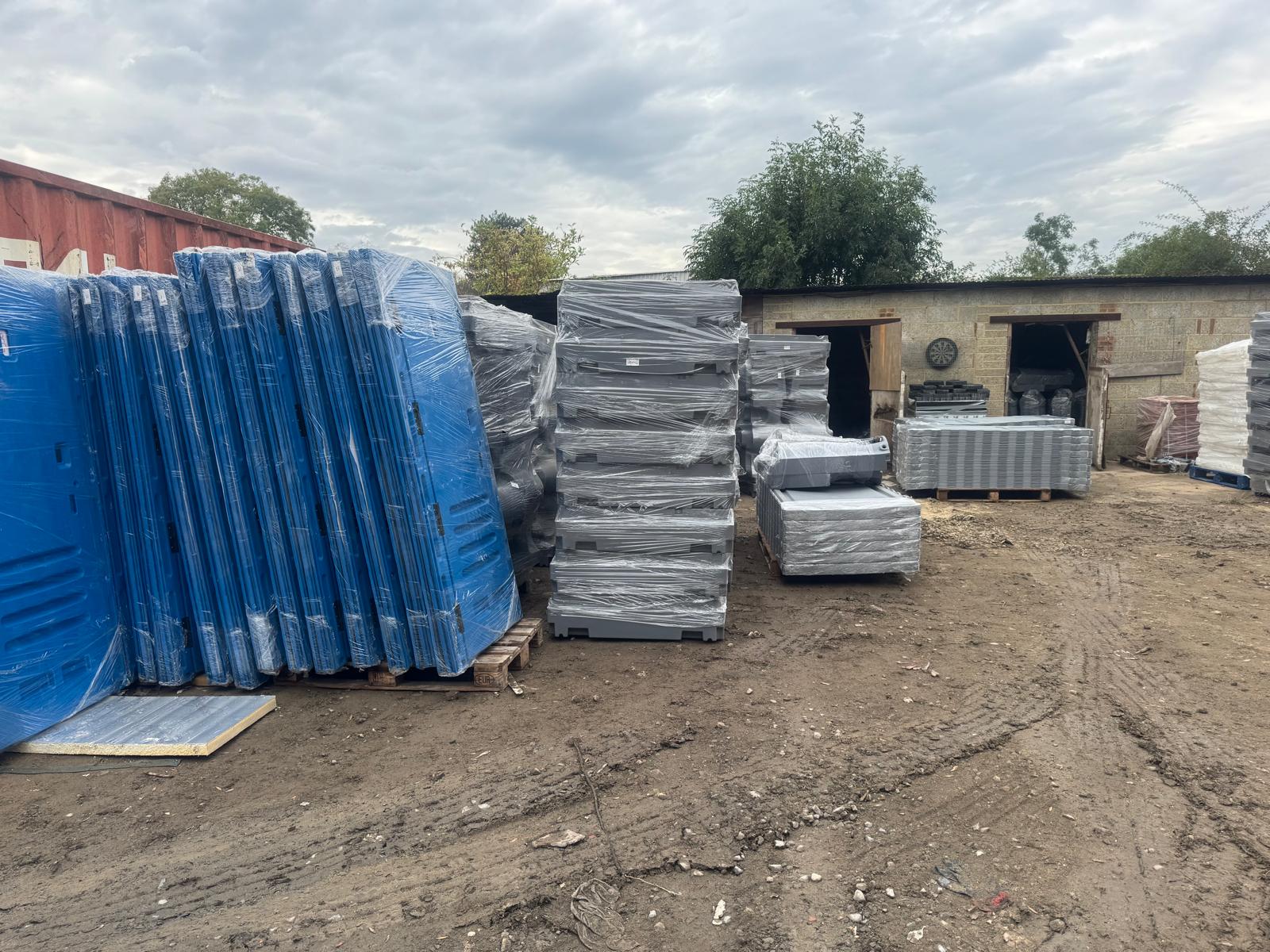 Portable toilets ready for delivery